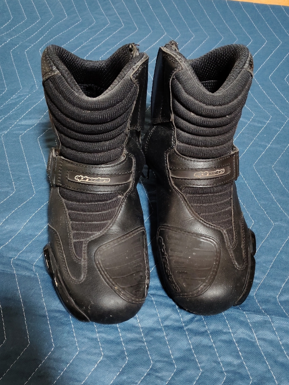 Alpinestars Black Motorcycle Riding Boots